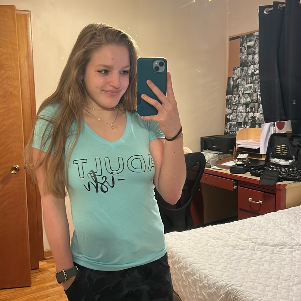 Teal Graphic Tee